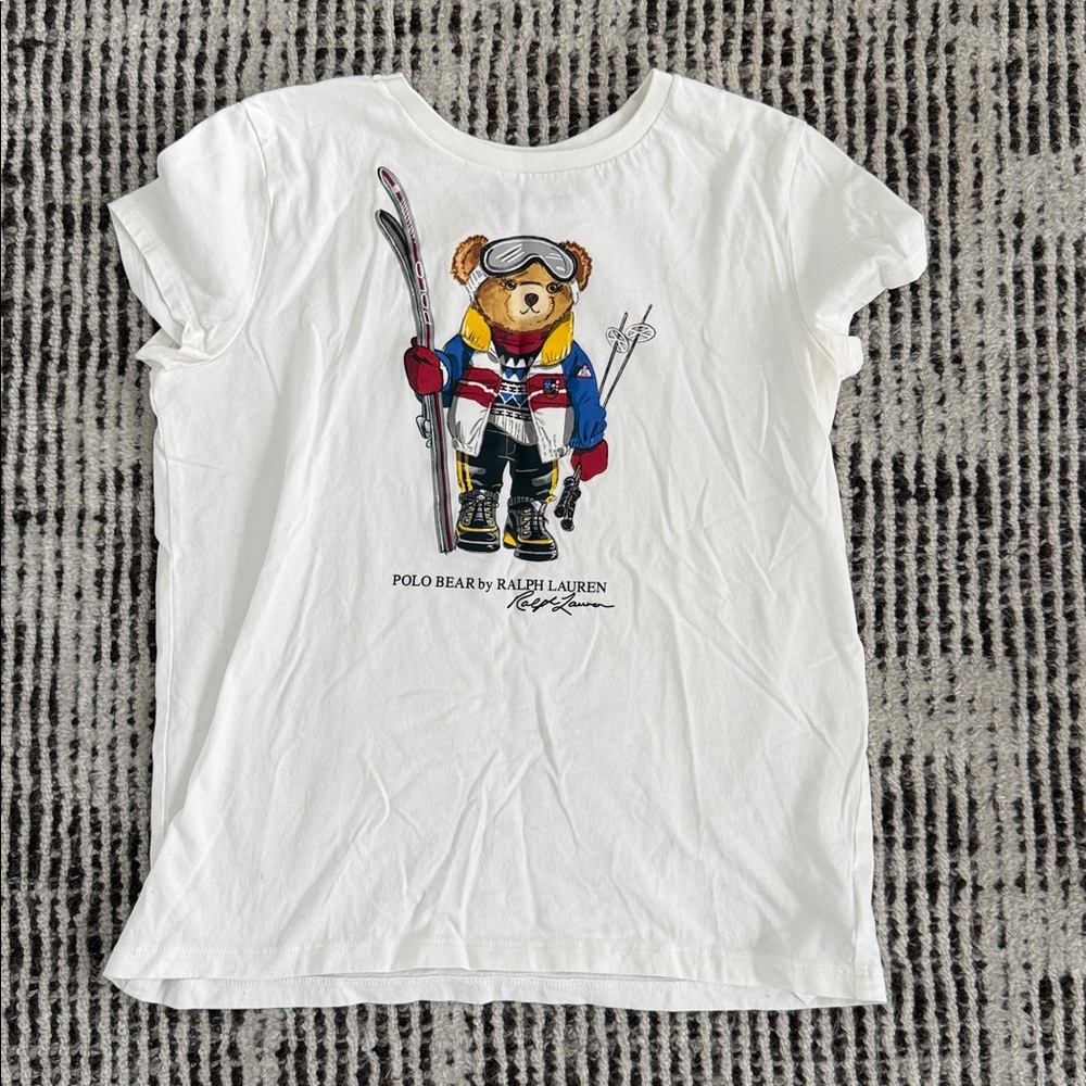 Polo by Ralph Lauren |  White Ski Bear Graphic Tee